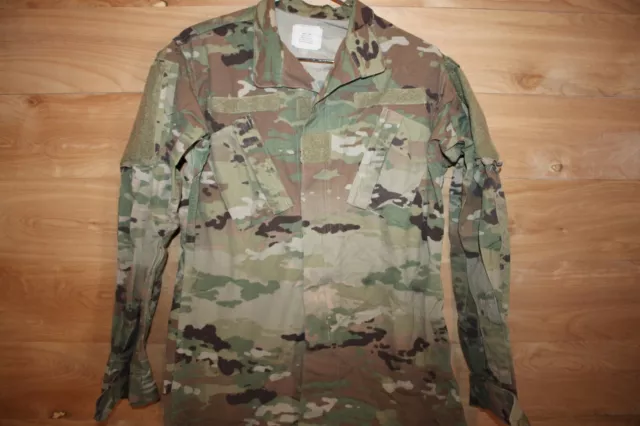 USGI Military US Army Combat Uniform Coat Shirt Jacket Multicam OCP Small Long