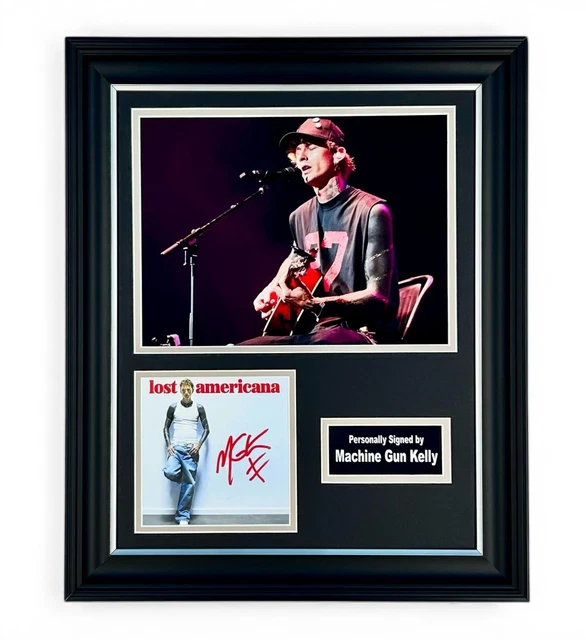 MACHINE GUN KELLY Signed Photo Framed & COA MGK Auto Lost