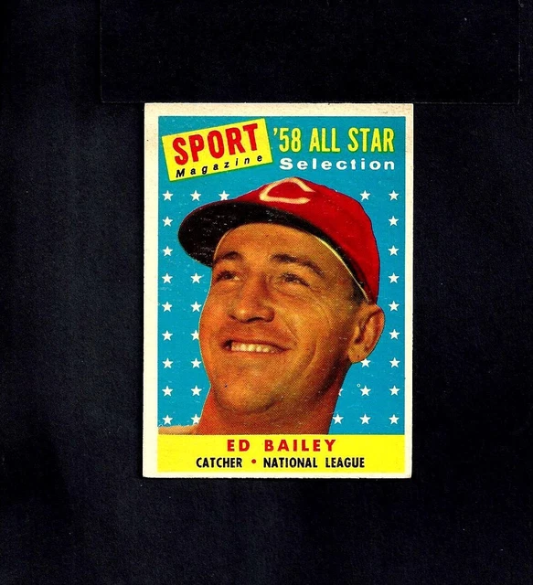1958 TOPPS #490 Ed Bailey-5--Reds--Pas De Plis--Ex/Ex/Mt EUR 4,78 ...