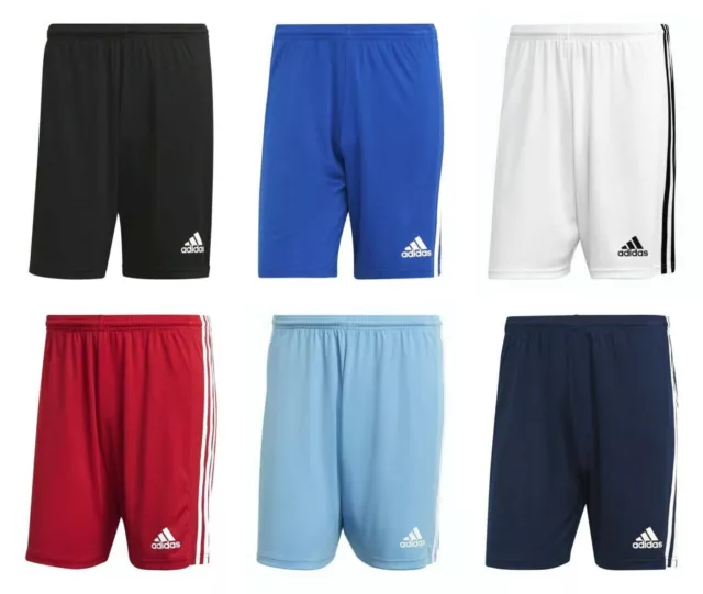 Adidas Mens Squadra 21 Shorts Stripes Sports Football Gym Training Running Short