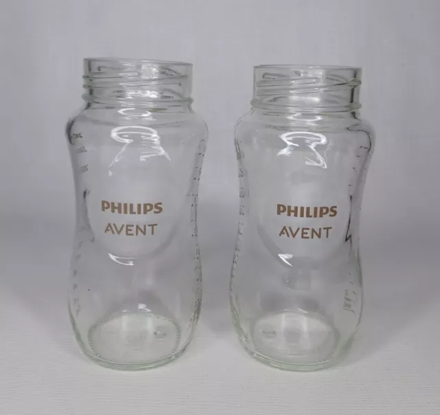 Philips Avent Baby Bottles 8 Oz. Glass Bottle 2 Pack