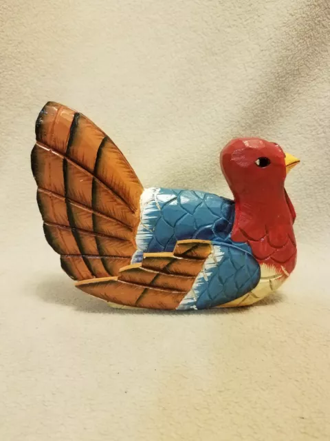 Hand Painted Turkey Figurine