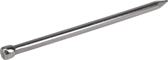 592301 Polished Finishing Nails (6D x 2&quote;) - 60 Pieces, Silver