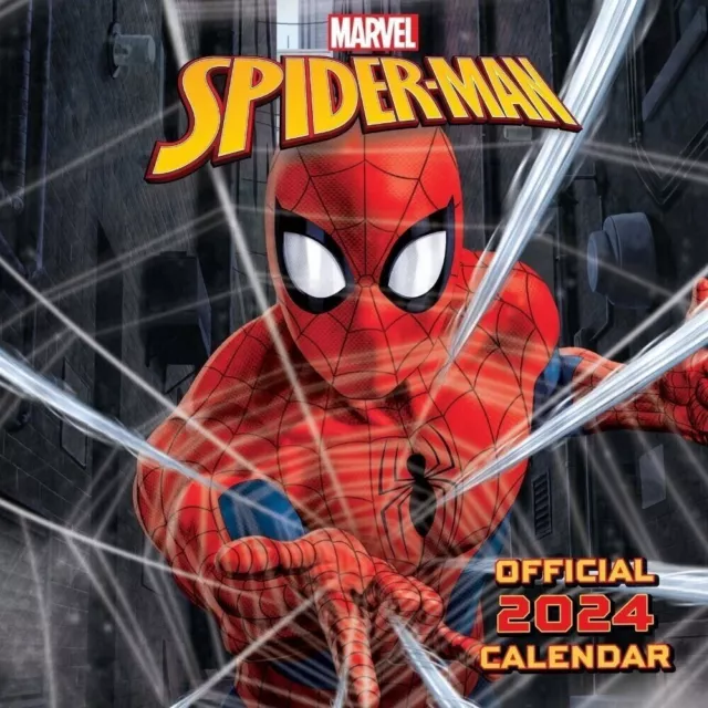 SPIDERMAN 2024 CALENDARIO Quadrato Mese LICENZA UFFICIALE EUR 13,32