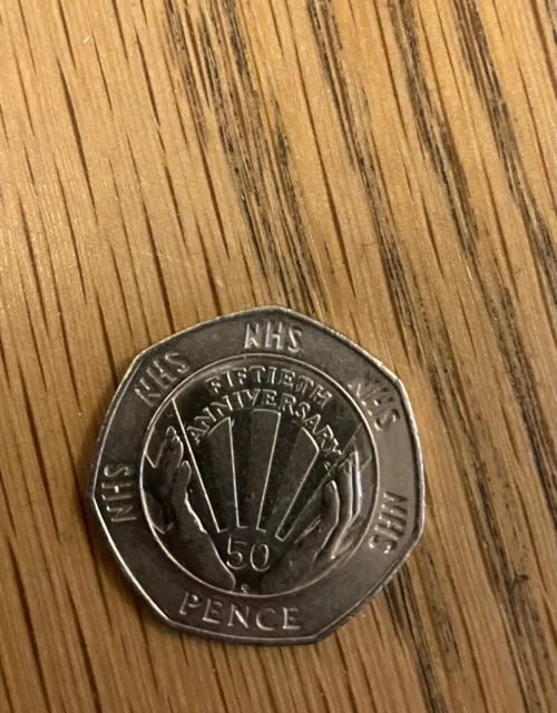 1998 50P COIN FIFTY PENCE - NHS - Celebrating the 50th anniversary of the NHS