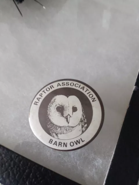 Raptor Association (Barn Owl) Vintage Badge