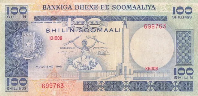 Somalia 100 Shillings 1981