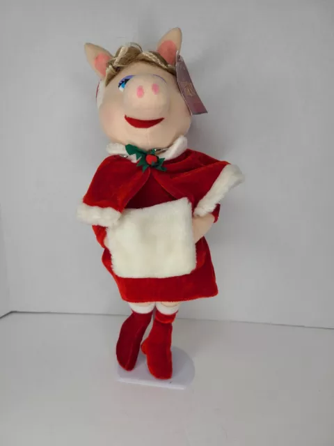 Nanco Miss Piggy Christmas Plush Jim Henson The Muppet Show 25 Years 17" NWT
