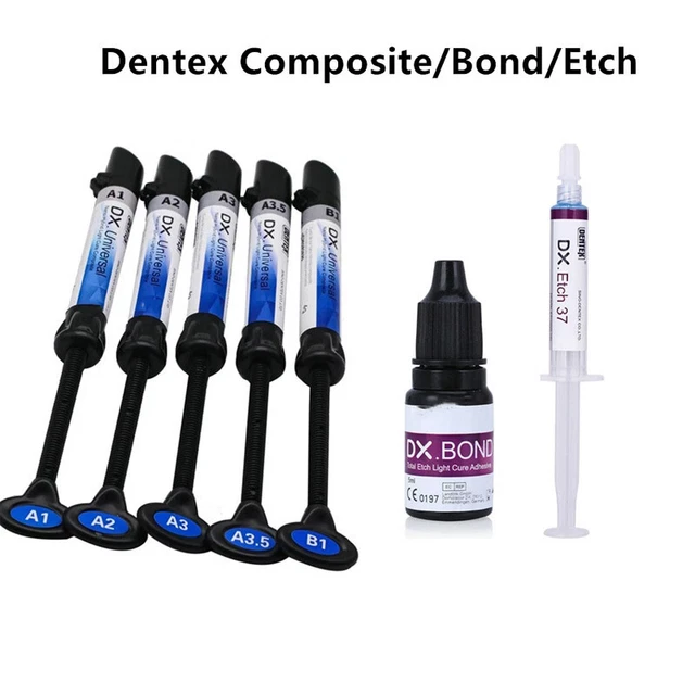 DENTAL COMPOSITE RESIN Light Cure Bonding Agent Acid Etching Gel A1