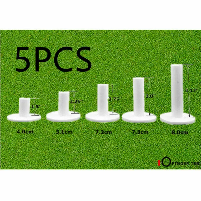 Golf Tees Holder Rubber Driving Range Tee Home Training Practice Mat 5 Pack AU