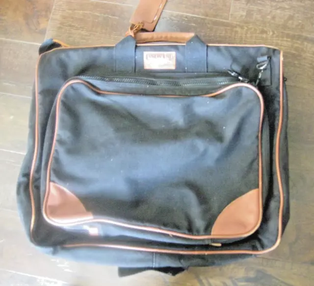 EUC Black Lands End DELUXE SQUARE RIGGER Folding Garment Bag - Free Ship
