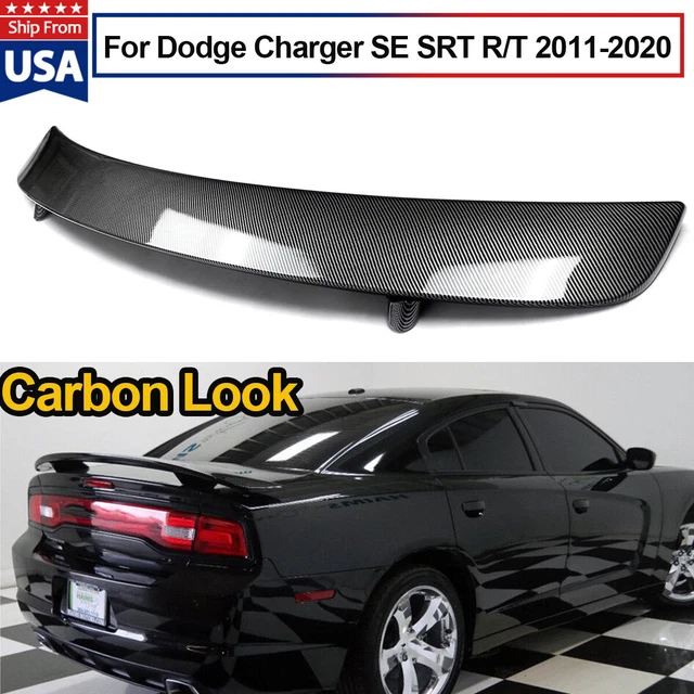 REAR TRUNK ABS Factory Spoiler Wing Carbon Fiber Look For 201122 Dodge