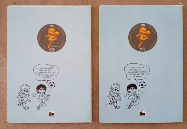 2 Quaderni Quaderno Vintage SPORT-BILLY Campionato Mondo Calcio 1982 Mascotte