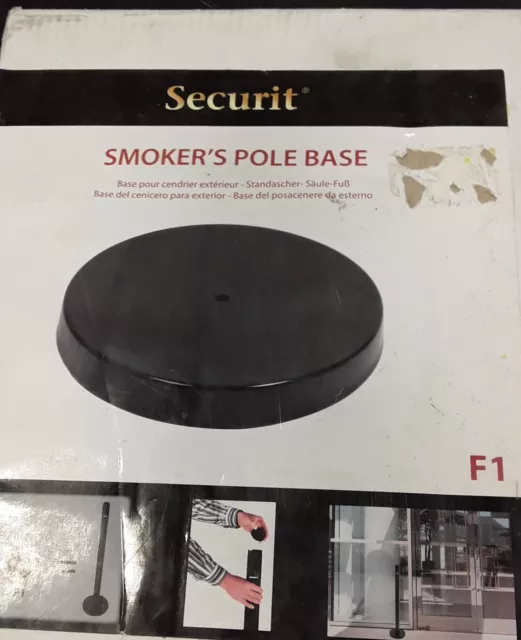 Securit Smoker's Pole Base Black SP-BL-SM-F1
