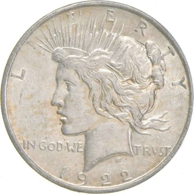 Early - 1922-D - Peace Silver Dollar - 90% US Coin United States $1.00 VG-XF