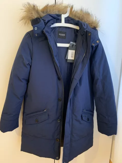Guess Piumino Bambino Blu Nuovo Con Etichetta