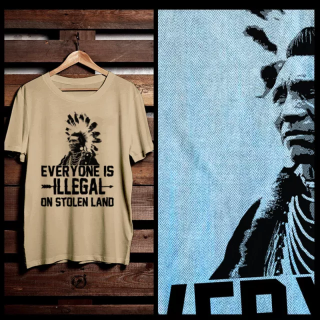 Native American T-shirt Indian Warrior Arrow Chief Headdress Indigenous Pride