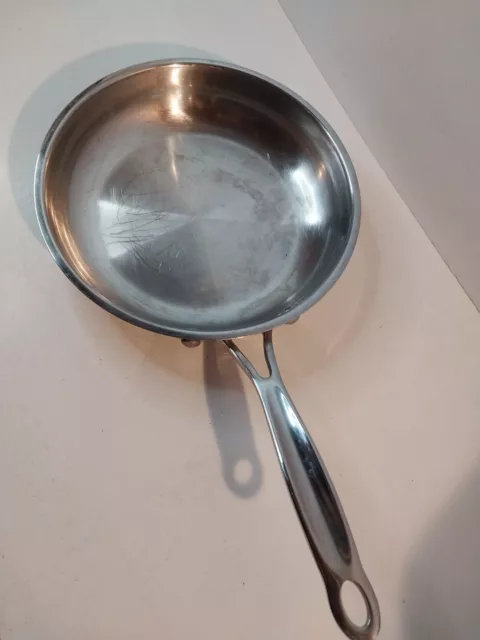 Cuisinart 8" Skillet High Impact Bonded Base Stainless Steel Sm-med Frying Pan