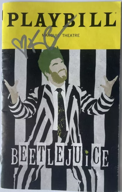 Beetlejuice - Broadway Playbill - Apr 2022 - Signed by Kerry Butler