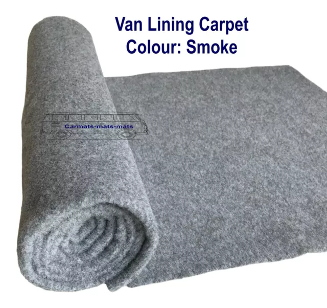 Camper Van Lining Carpet - Smoke 4 Way Stretch VW T6 5 Caddy transit Trimfix