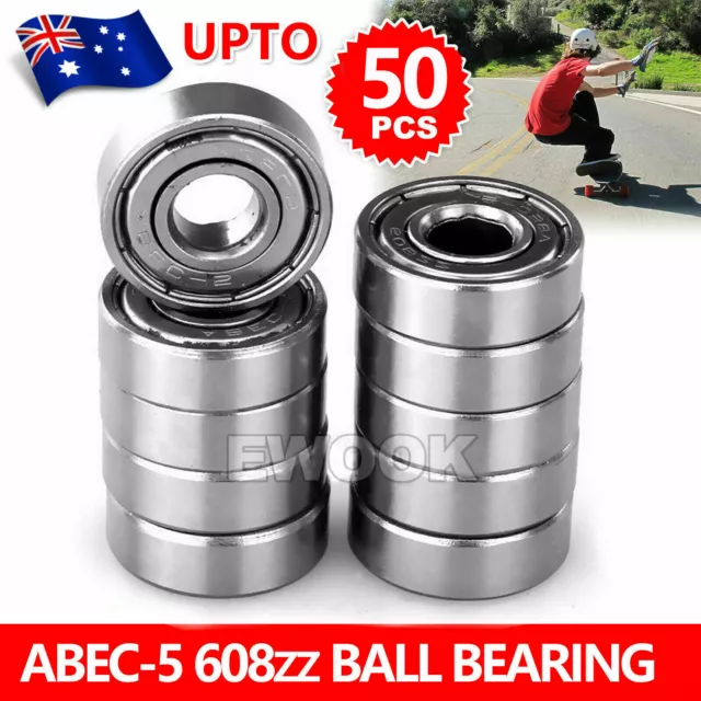 10-30X NEW 608ZZ Ball Bearings PREMIUM ABEC-5 CNC Skateboard 3D Printer RepRap