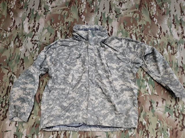 🇺🇸 ARMY ACU Light Extreme Wet Cold Jacket Parka ECWCS Gen III L6 Goretex LARGE
