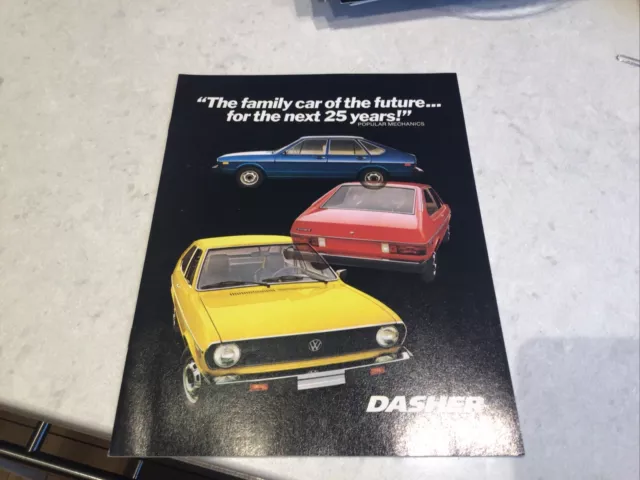 1975 VW Volkswagen Dasher 16-page Original Car Sales Brochure Catalog - Passat