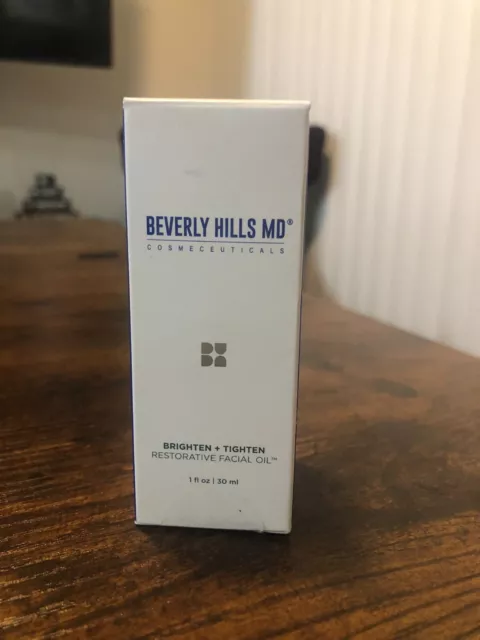 NO RESERVES! Beverly Hills MD Brighten + Tighten Restorative Facial Oil 1 fl oz