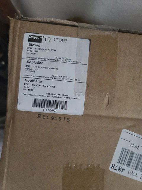 Centrifugal Blower 115 Volts (Replaces Dayton 4C005, 4C446,1TDP7, Fasco # A166)