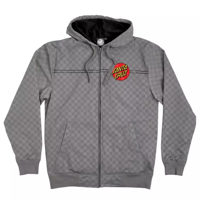 SANTA CRUZ Mens Dot Hooded Windbreaker Jacket