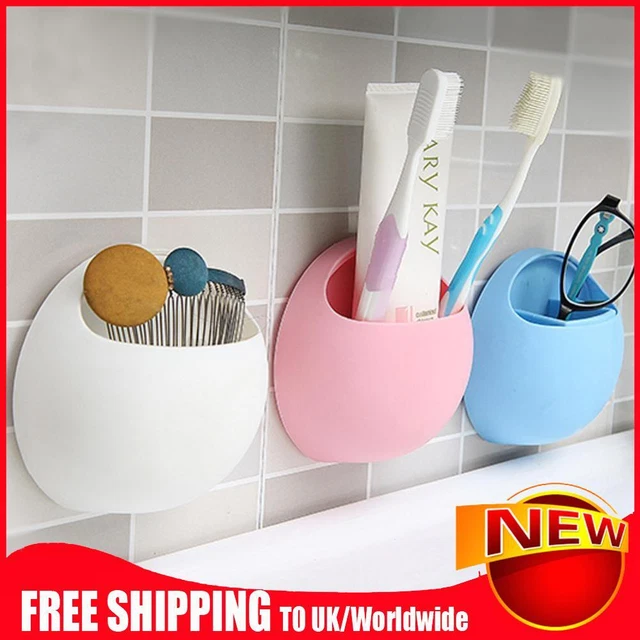 Toothbrush Holder Wall-mounted Sundries Storage Box Practical Household Supplies