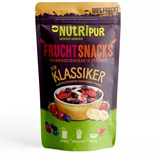 Früchte-Mix „Der Klassiker“ gefriergetrocknet 100g | ungezuckert von NutriPur