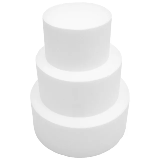 3-Layer Round Foam Cake Dummy for Baking & Decorating-IR