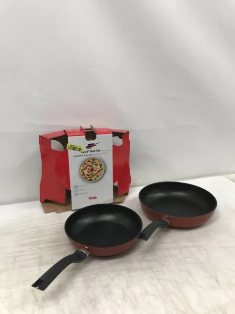 Fissler Cenit Red / Juego de sartenes 2 piezas (Ø 24 cm + Ø 28 cm) recubierto aluminio