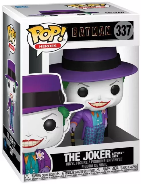 *NEW* Funko POP Heroes #337 - The Joker Batman 1989 (DAMAGED BOX)