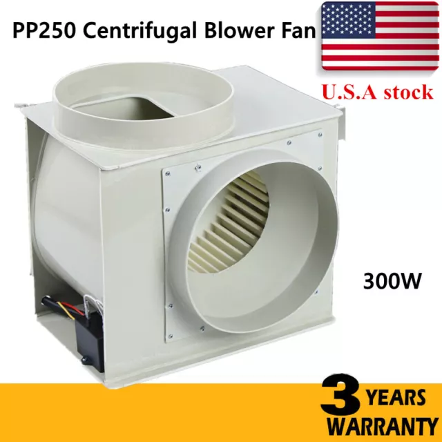 PP250 Centrifugal Extractor Fan Blower Lab Fume Hood Low Noise Anti-corrosion US