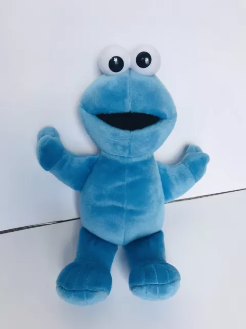 Cookie Monster Soft Plush Floppy 12” Stuffed Animal Blue Sesame Street 2002