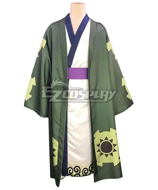 Roronoa Zoro Kimono Cosplay Costume One Piece Wano Country