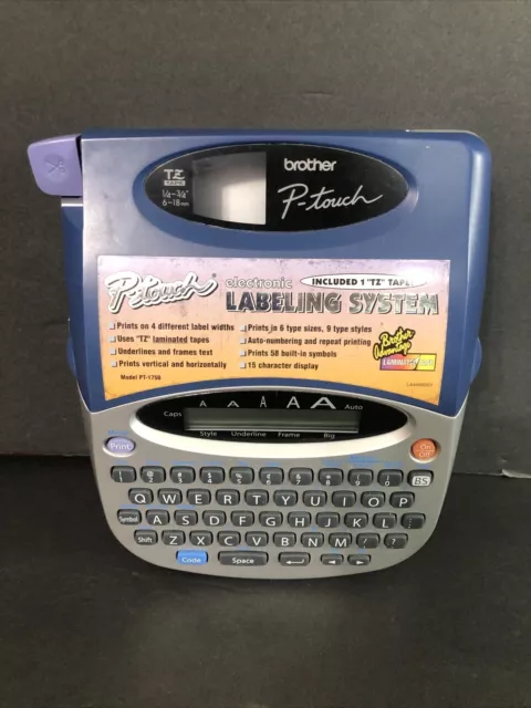 Brother P-Touch PT-1750 Labeling System  No cord