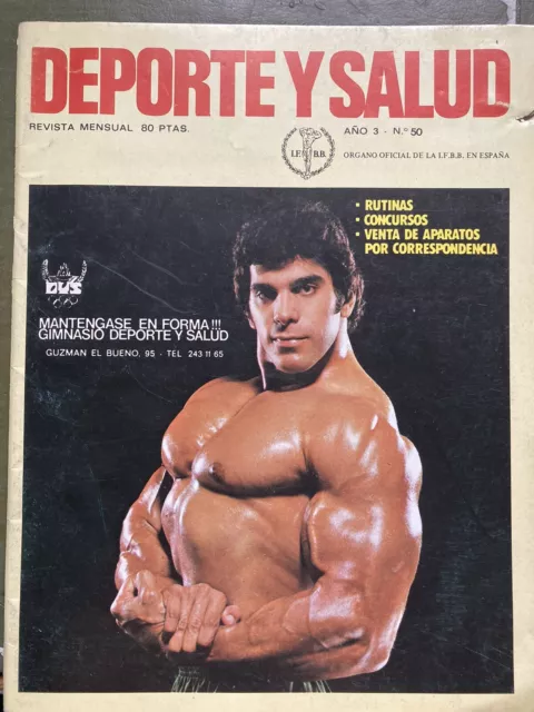 Deporte Y Salud. Revista de fisicoculturismo española Lou Ferrigno