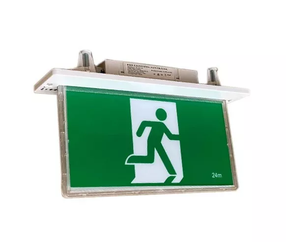 LITHIUM LED Blade Emergency Exit Sign Light Ceiling Recessed Mount 24m ULTRA