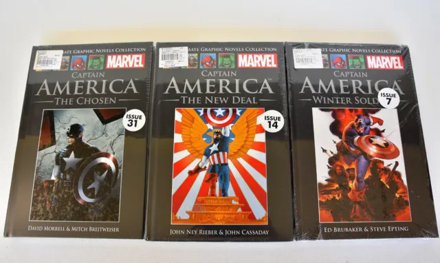 Marvel Ultimate Graphic Novels Collection Captain America x3 Vol 27, 44 & 54
