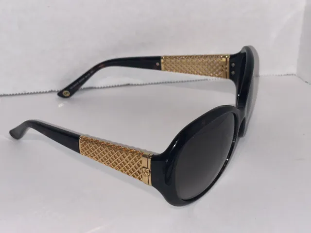 GUCCI GG3693/S Brown Gold Plated Women's Round Sunglasses  56mm 18mm 130mm
