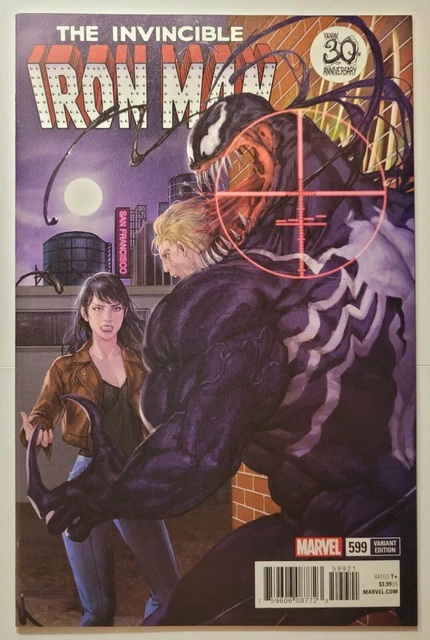 Invincible Iron Man 599 (2017) Akcho Venomized Variant Cover  Brian Bendis Story