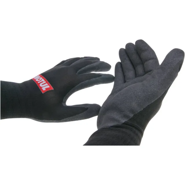 Arbeitshandschuhe / Mechaniker Handschuhe Motul nitrilbeschichtet Größe 9 MOT354