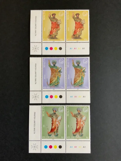 Briefmarken Malta je2x 1569-1571 (kompl.Ausg.) 2008 Paulus postfrisch