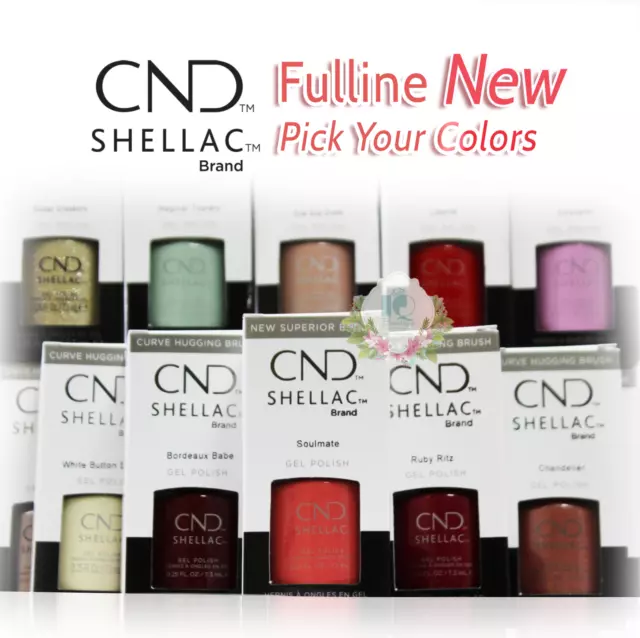 Esmalte de gel CND Shellac UV/LED 0,25 OZ - Parte completa 1 *Elige cualquiera*