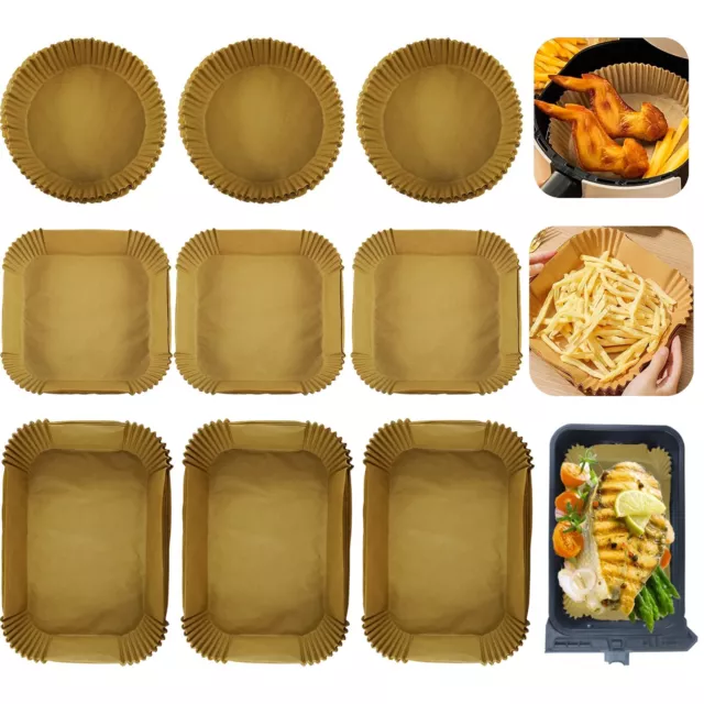 Air Fryer Liners Disposable Parchment Papers Non-Stick Roasting Steamer Liners