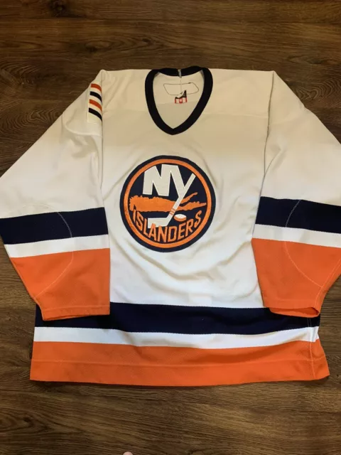 New York Islanders Pro Authentic CCM Wave White 58G Jersey Tommy Salo Team  Issue