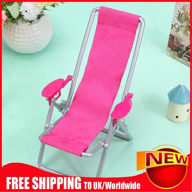 Plastic Model Beach Chair Odorless Mini CSimulation Leisure Chair for Doll House